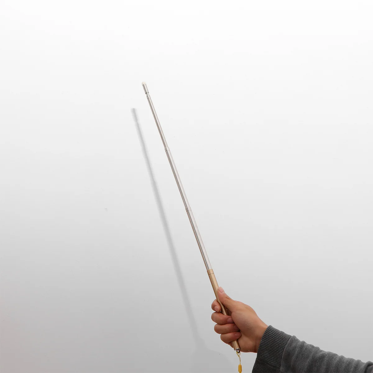 

Golden Stainless Steel Telescopic Teaching Pen Retractable Pointer for Presenters Teachers Portable Lightweight Easy Storage