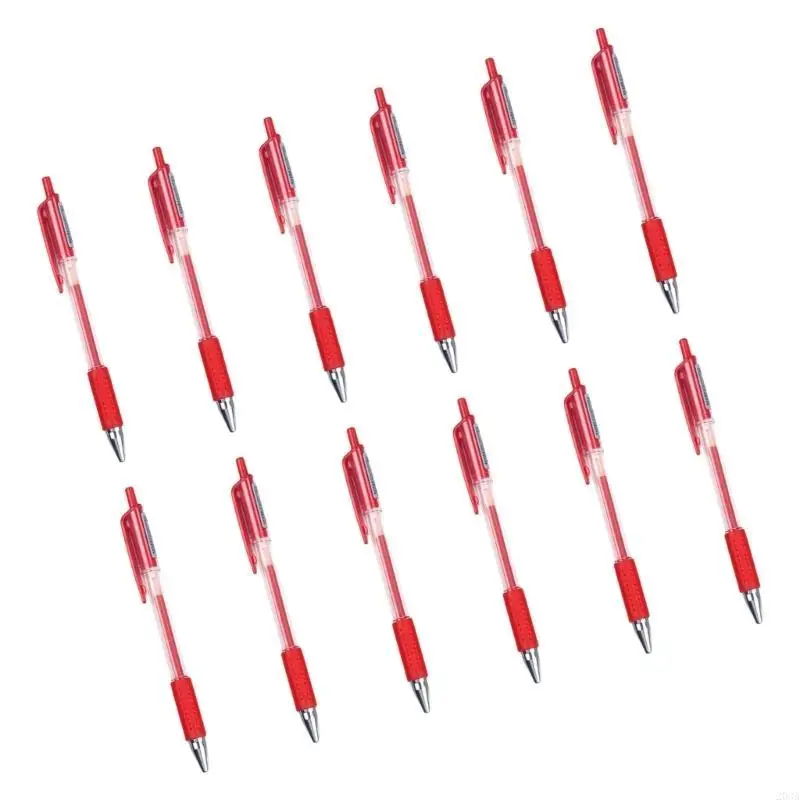 12 máy tính trung tính bút có thể thu hồi được Bút Bút Bút Bấm Bút 0,5mm viết nhật ký Bút Gel Pen School Office