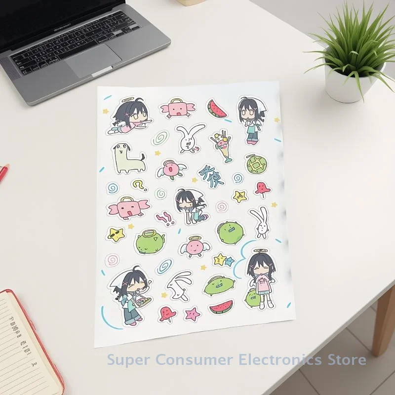 

Креативные корейские наклейки для дневника, наклейки с героями мультфильмов «Милая девушка», идеально подходят для ручного планировщика или тетради