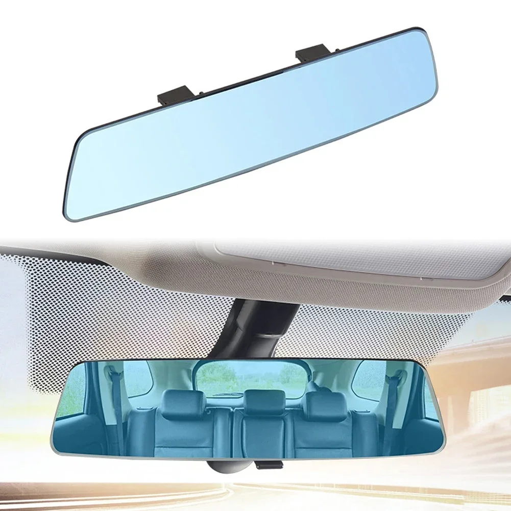 Espejo retrovisor de gran angular para coche, convexo Universal, con Clip, antideslumbrante, panorámico