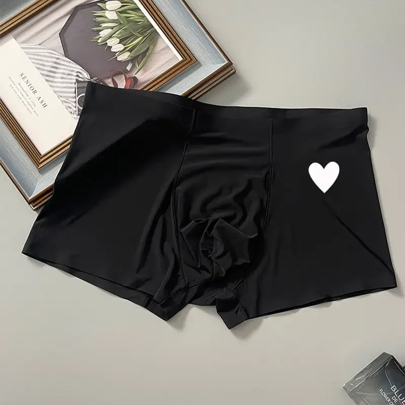 New Style Paar passende Unterwäsche Set Eis Seide Herren Boxer und Frauen sexy Höschen Liebhaber Höschen plus Größe Valentinstag Unterhose