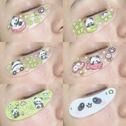 Imagen 2 del producto Los parches para los ojos de silicona Blackwings son adecuados para las ojeras y la mascarilla para los ojos en gel refrescante femenina hinchada y reutilizable.