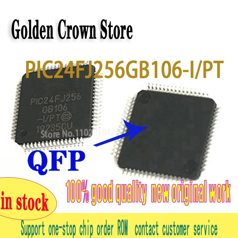 

10PCS/lot PIC24FJ256GB106-I/PT PIC24FJ256GB106 24FJ256GB PIC24FJ256 PIC24FJ PIC24F PIC24 Q work New original In Stock