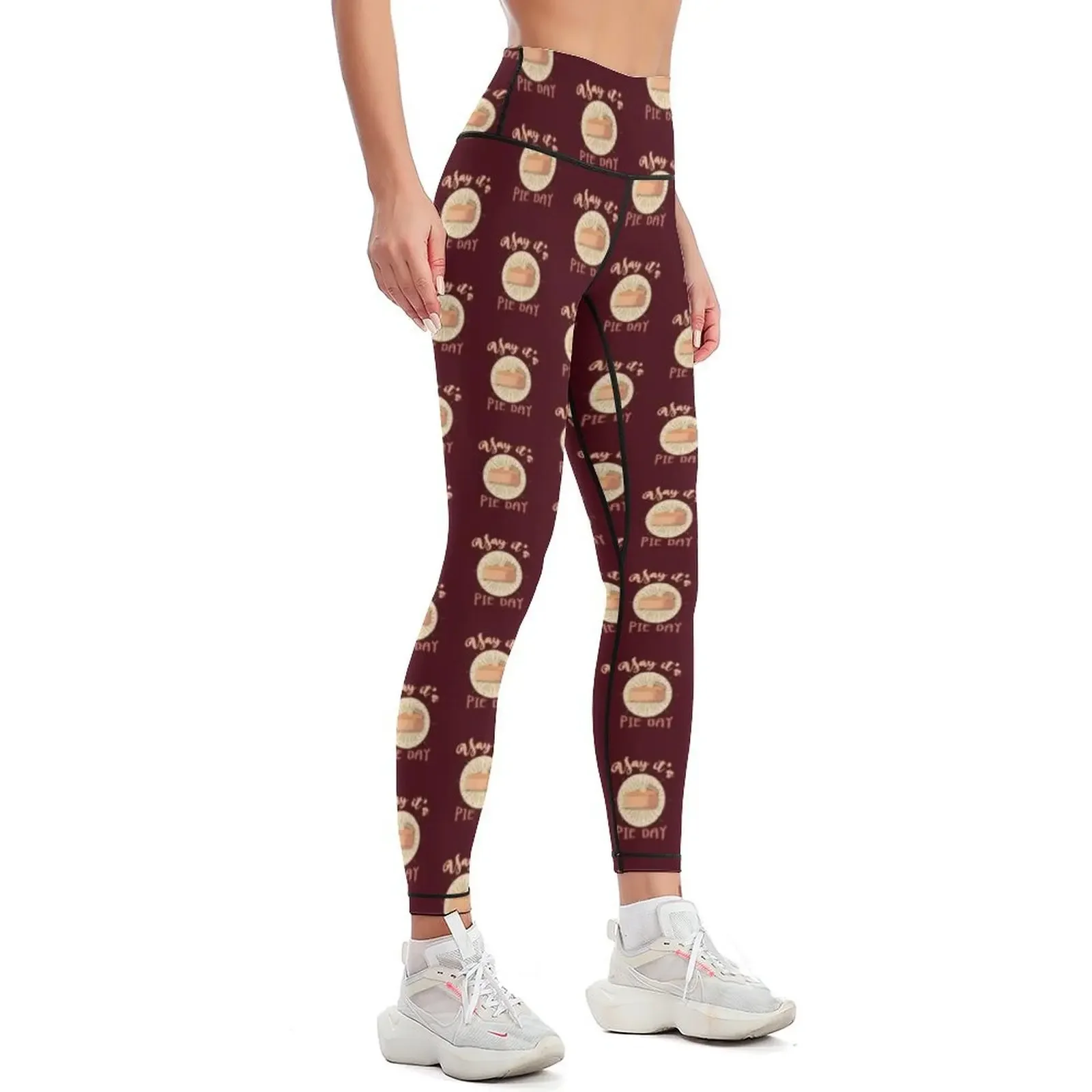 National pie day yay its pie day 2023 Leggings Female legging pants harem pants Womens Leggings