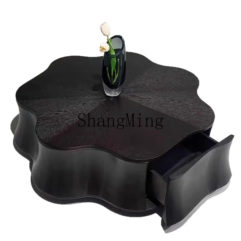 

CL Minimalist Cloud Coffee Table Living Room Plum Blossom Small Apartment Modern Petal Coffee Table Side Table Set