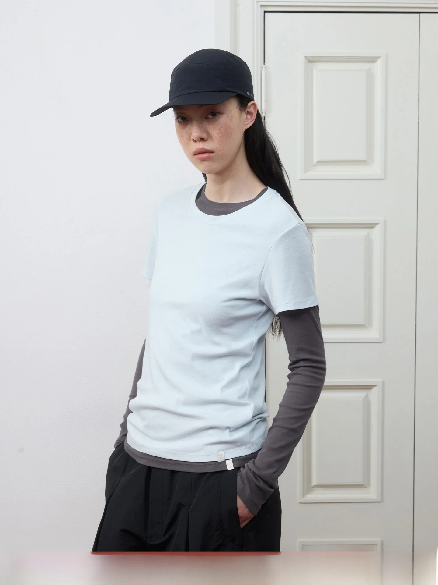 

Lightweight Breathable Cotton Blend Short Sleeve round Neck Basic Versatile T-Shirt Casual Style Women's Fashion Summer New A...