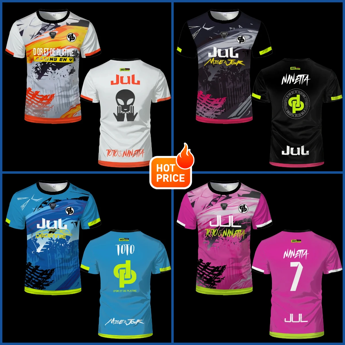 

Quick-drying Jersey Oversized Fitness Training T-shirt 90 Minutes Series MM9 JUL Football Shirt Men's Summer Outdoor Sports