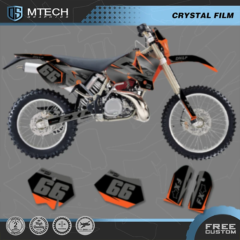 

DSMTECH мотоциклетные графические фоновые наклейки, наборы наклеек для KTM 125 250 300 350 450 2003 2004 SX SXF 2004 EXC 003