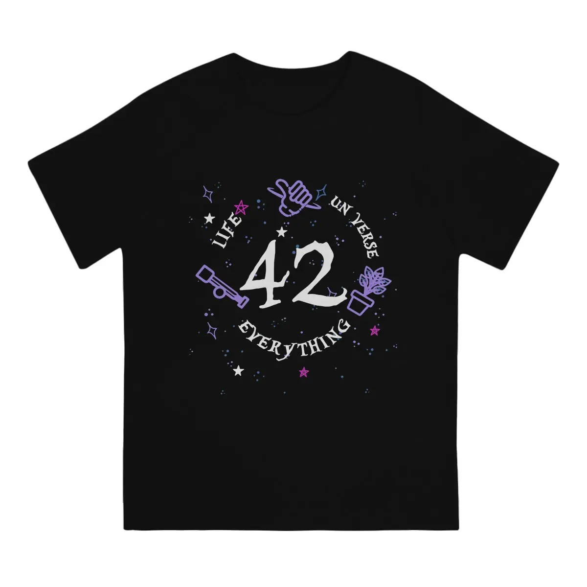 42 The Answer To Life The Universe And Everything Premium Tshirt Homme Men's Clothes Polyester T Shirt For Men