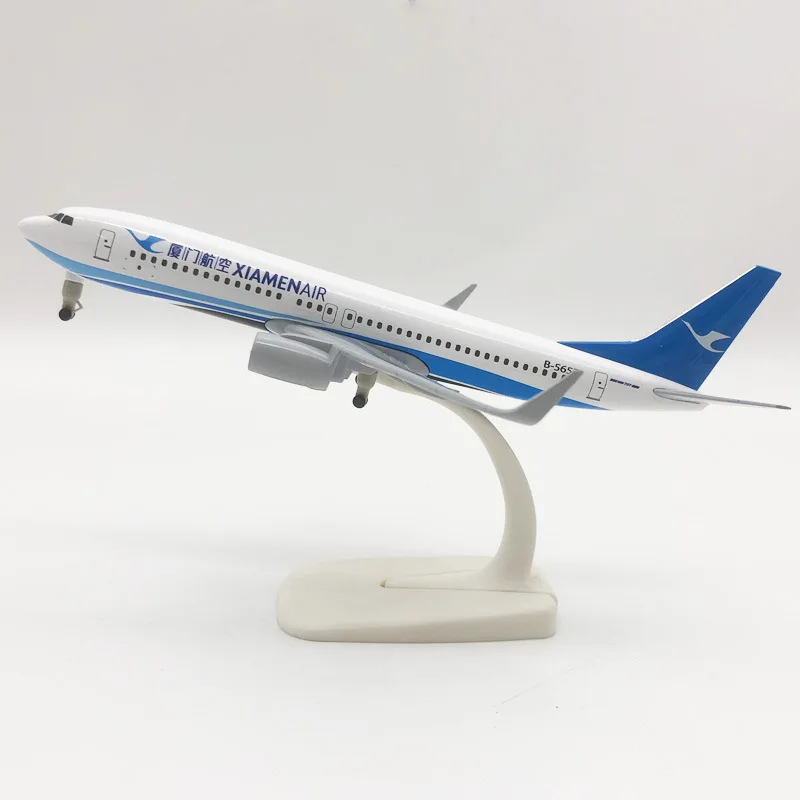 20cm Alloy Metal China XIAMEN AIR B737 Airlines Boeing 737 Airways Diecast Airplane Model Plane Aircraft w Landing Gears Wheels