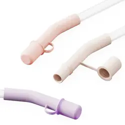 Straw Covers Cap Reusable Silicone Straw Toppers For  Cup Spill Leak Stopper Splash Dust Proof Straws Cover