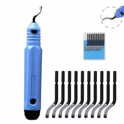 Hand HSS Blade Deburring Scraper Rotary Deburr Blades Burr Remover Hand Tools For Resin Wood Plastic Aluminum Copper