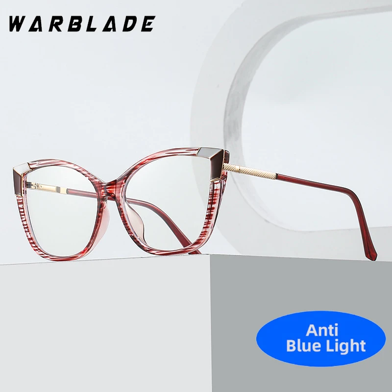 

TR90 Cat Eye Glasses Frame Woman Fashion Metal Brand Designer 2025 Trend Cateye Computer Eyewaer Gradient Color Frame Eyegalsses