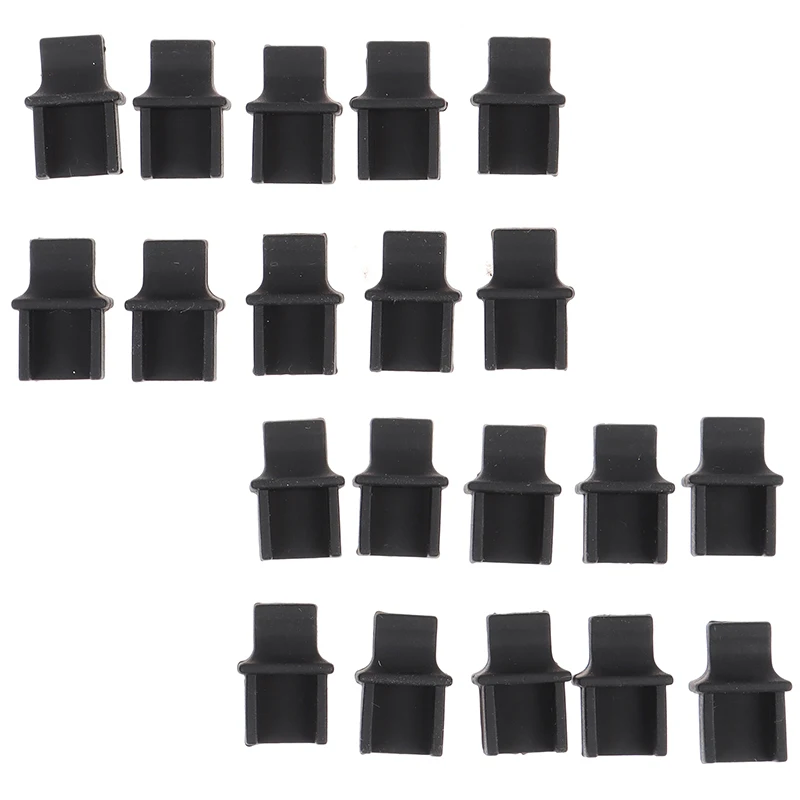 20pcs/set RJ45 Network Port Protective Rubber Cover Network Connector End Cap Clean Protection Plug Accessories