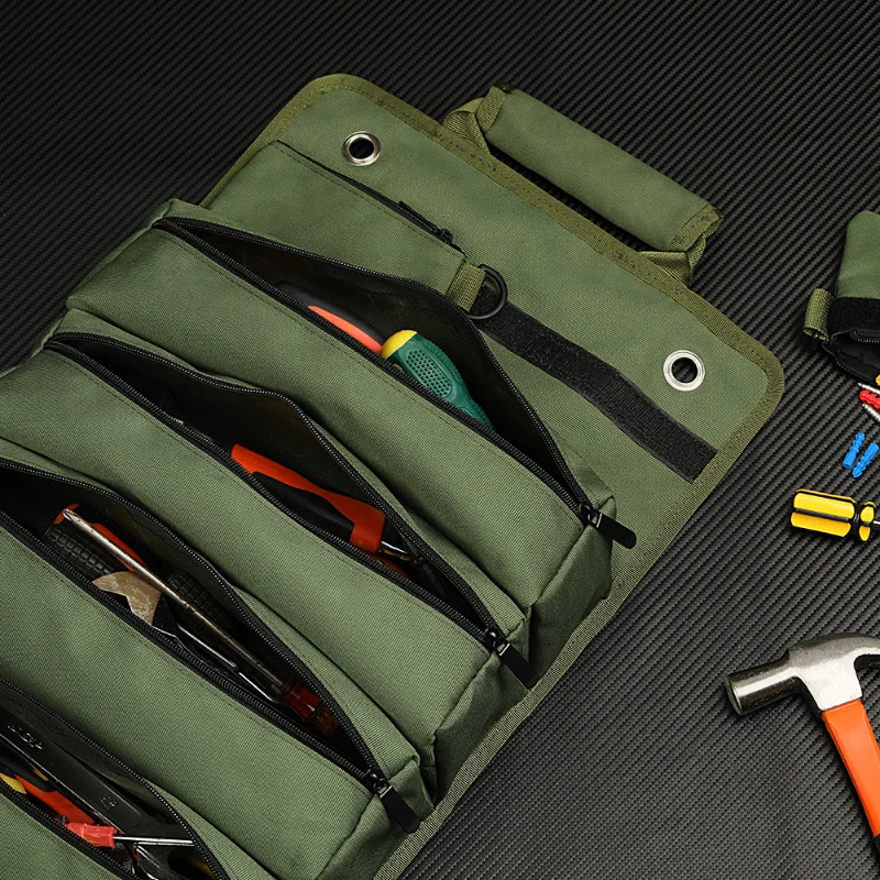 Multi-use Tool Roll Organizer Bag Storage Portable Electrician Backpack Wrench Carrier Professional Briefcase Tools Pouch