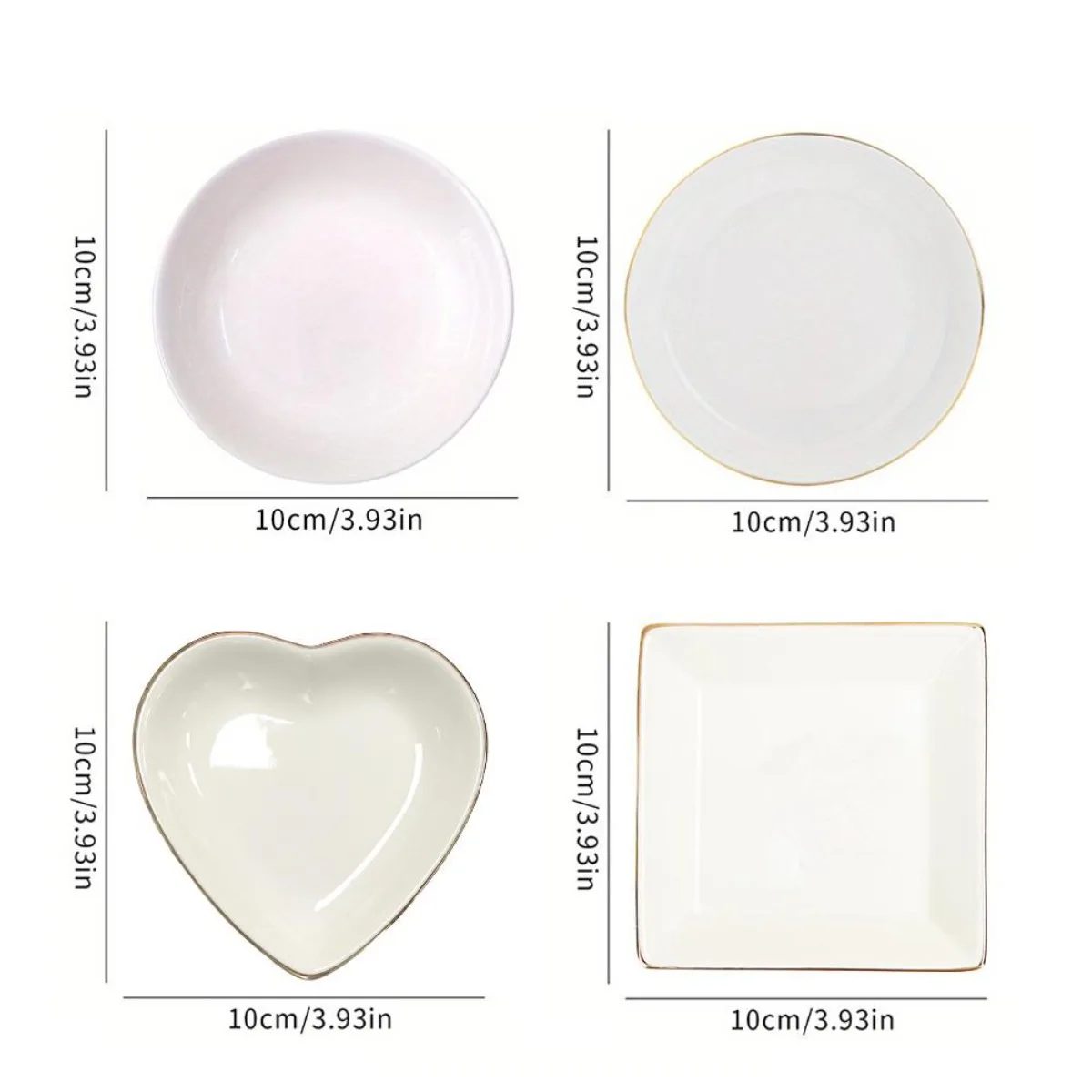Custom Photo Ceramic Square Ring Dish Personalized Trinket Tray, Jewelry Holder for Rings Earrings, Bridesmaid Wedding Keepsake