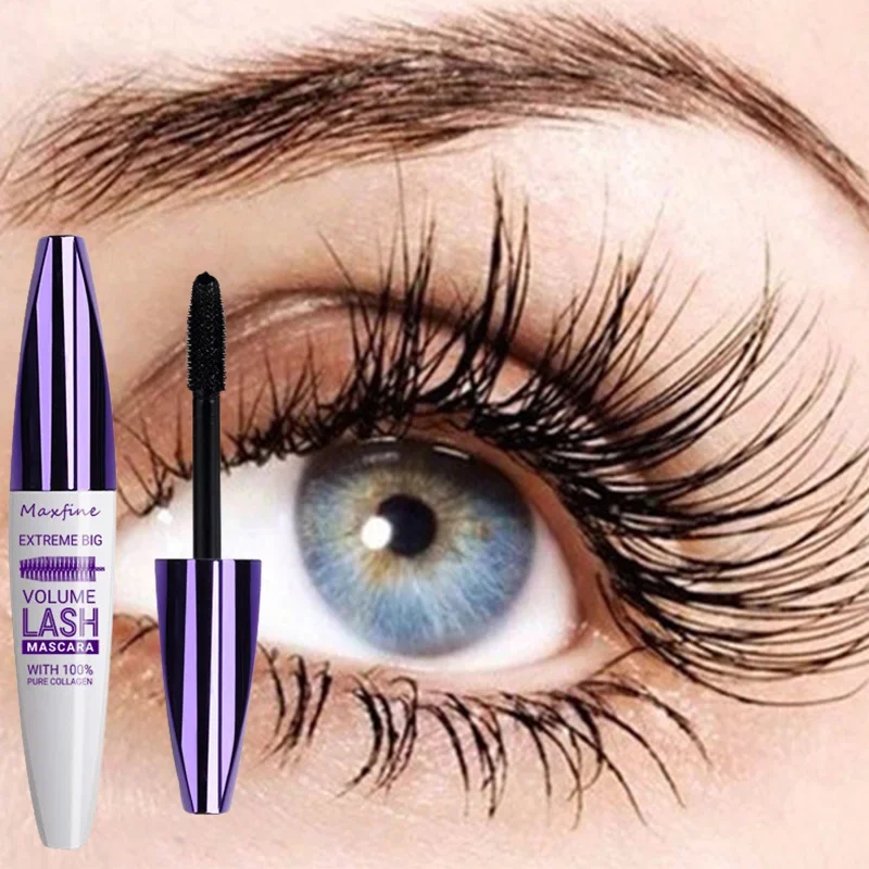Rímel 3d extensões de cílios grosso alongamento cílios 5d fibra de seda rímel lash cor rímel à prova dwaterproof água cosméticos 3 cores