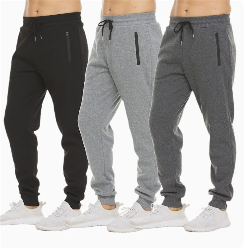 

Men's Vintage Side Zipper Pockets Sweatpants, Elastic Waist Joggers, Casual Pants, Baggy Trousers, Fitness Gym Clothing
