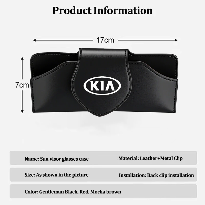 صندوق تخزين نظارات السيارة حاجب من الشمس حقيبة تنظيم معلقة لكيا EV6 ستينغر ريو سورينتو بيكانتو Ceed Borrego Syros K4 K5 K8 K9