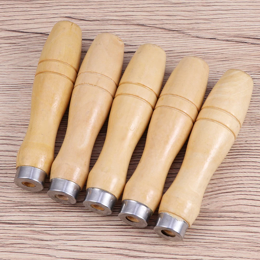 

10Pcs Wood File Handles Ergonomic Design 6.2mm Inner Hole for 8 Inch Metal File Wood Rasp Hand Drills DIY Crafting Tool Use