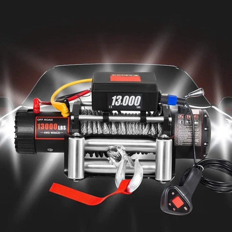 Electric Winch Remote Control Controller With 9.2ft Cable For Car Off-Road Vehicle