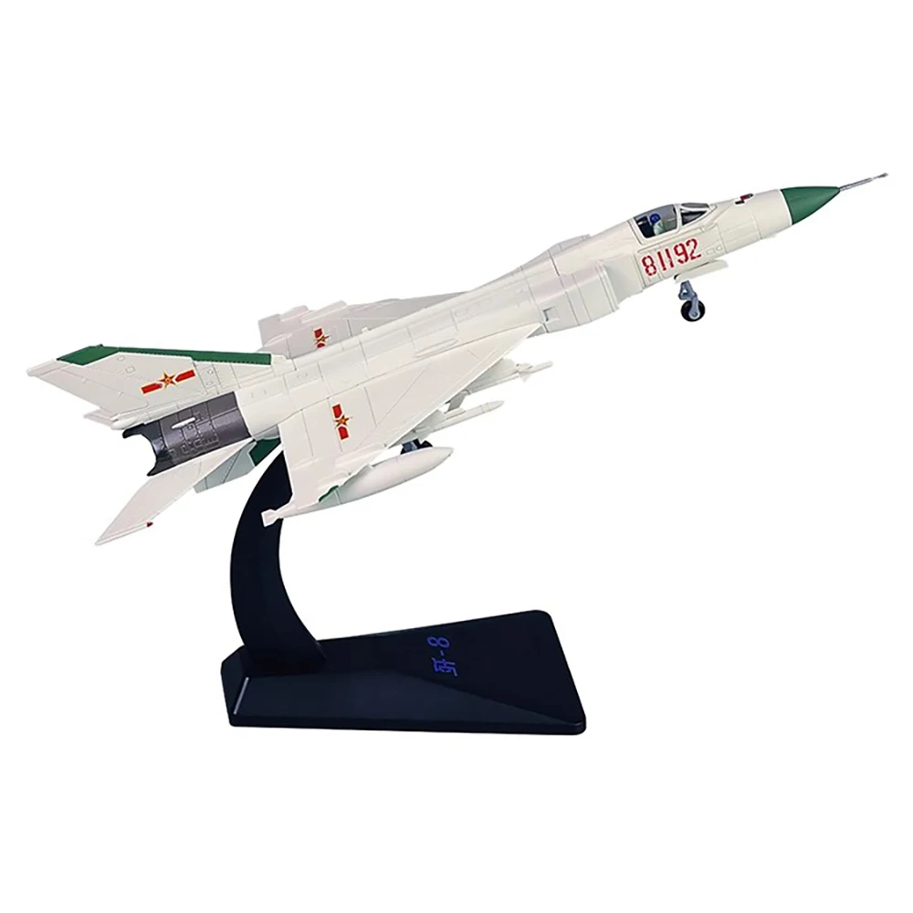 

1/72 Alloy Fighter China Air Force J-8 Aircraft J8 Model Toys Children Kids Gift for Collection