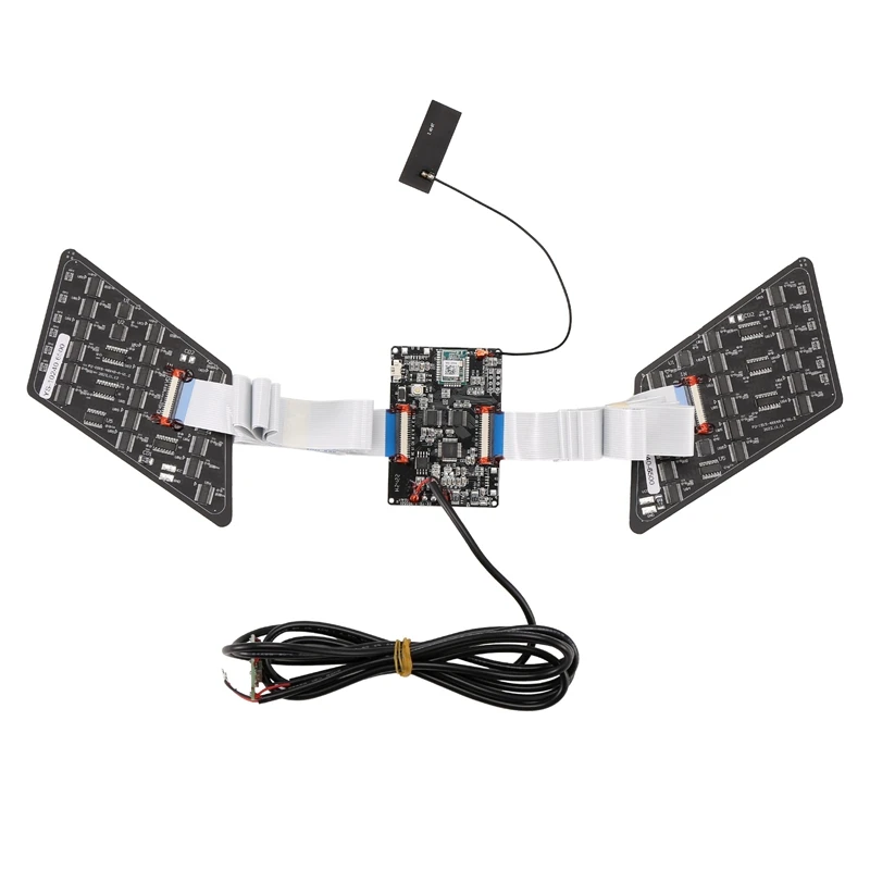LED Eye Display Screen Panel Smart APP Programmable RGB Color Eye Animated Display Board for Car Backpack Bag Screen-A75P