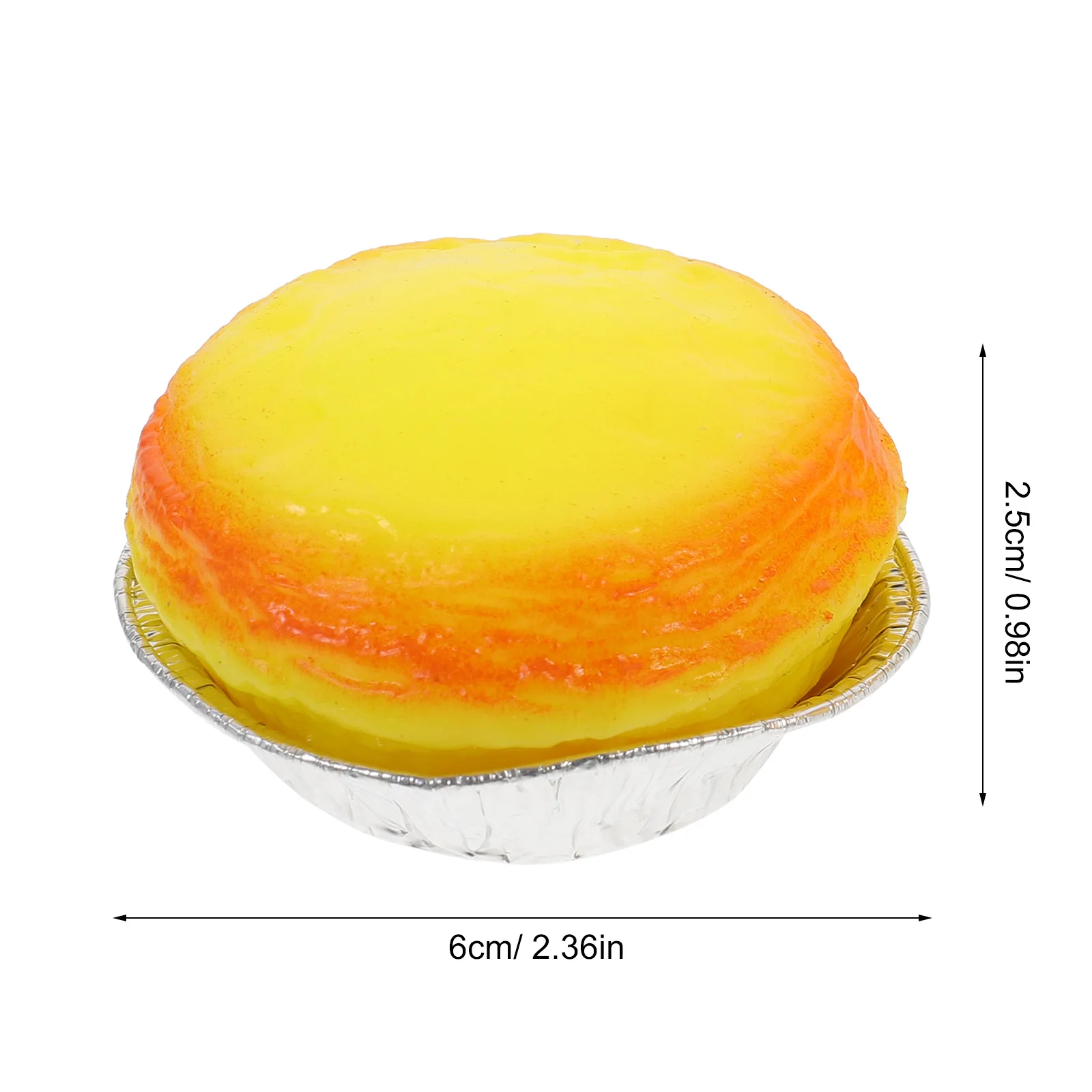 2 Stück Eierkuchen-förmiger Stressball, leuchtend farbig, sensorisches Zappeln zur Angstlinderung, Handquetschen, lustiges Party-Geschenk