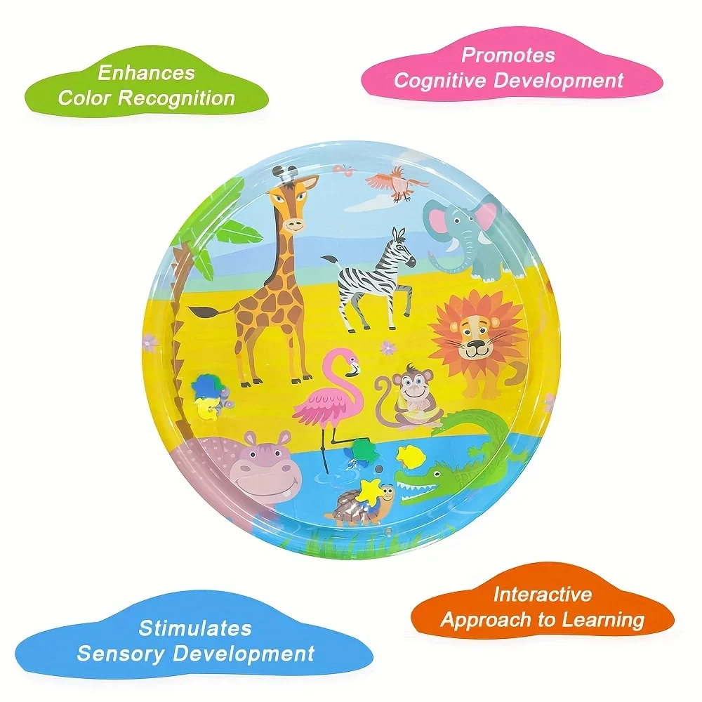 1pc Große Giraffe Aufblasbare PVC Baby Spielen Wasser Matte 90cm/35,43 zoll Kleinkind Pad Kinder Frühe Bildung aktivität Spielzeug Kissen