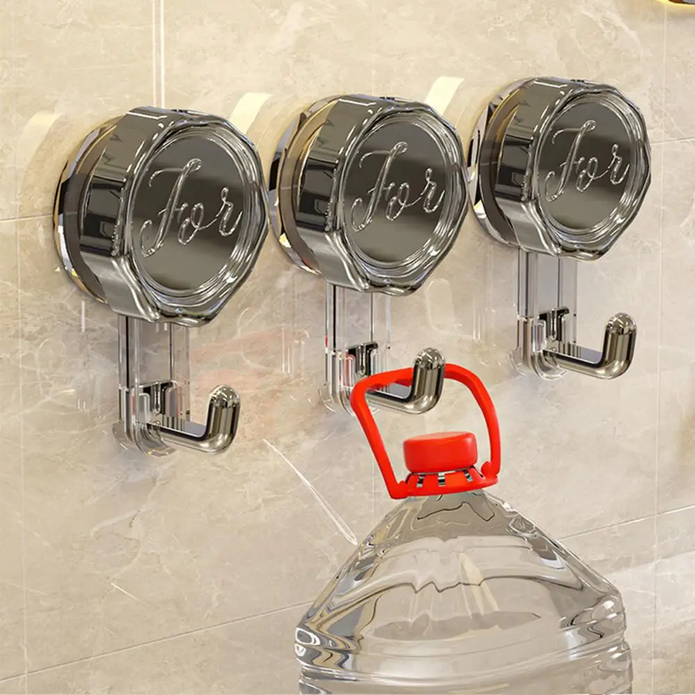 Picture 4: No Drill Hook Rent Friendly Strong Adsorption No Drilling Wall Hook Reusable Easy Disassembly Hook for Kitchen Bathroom