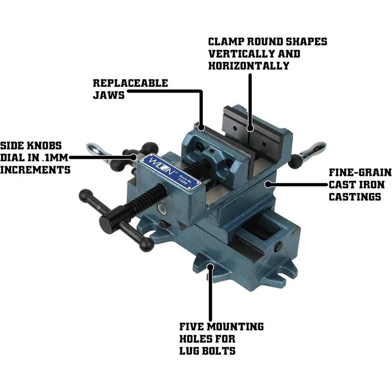 Cross-Slide Drill Press Vise, 4