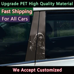Anime demon monsters Car Stickers Auto B-pillar Car Center Column Decoration Cover Scratches Waterproof Decals Car Accessories