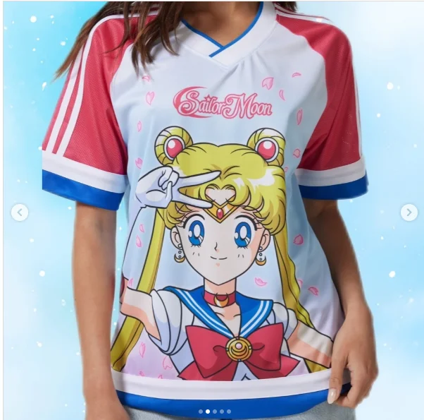 2026 Summer Sailor Moon Retro Cosplay T-shirt Men's Oversized 3D Printed Short-sleeved Family Unisex Children's Sports Shirt
