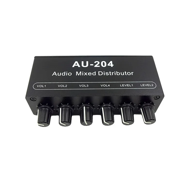 Two-channel Audio Two-in Two-out Two-in Four-out Mixer Sound Source Music Sound Mixing Distributor Earphone Amplifier