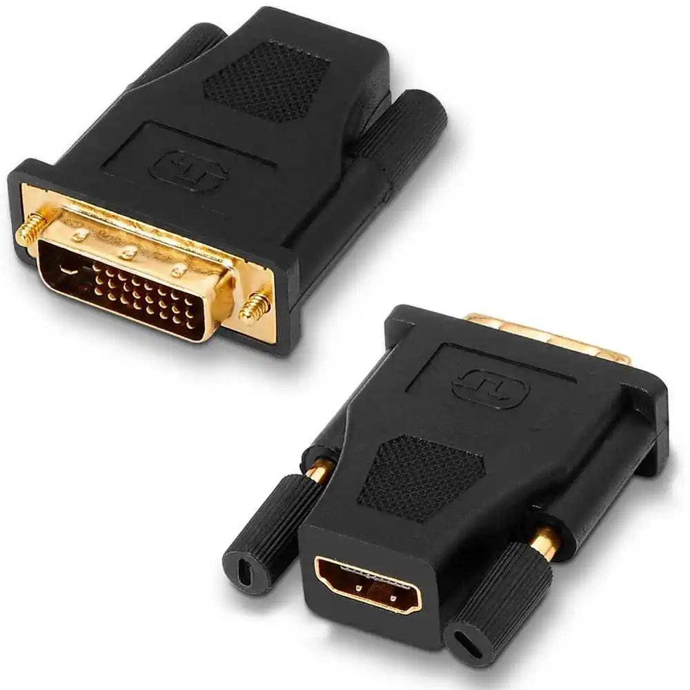 Aisens A118-0091 HDMI Female to DVI-D 24+1 Pin Male Adapter Gold Plated Digital Video Converter 1080p for PC Monitor