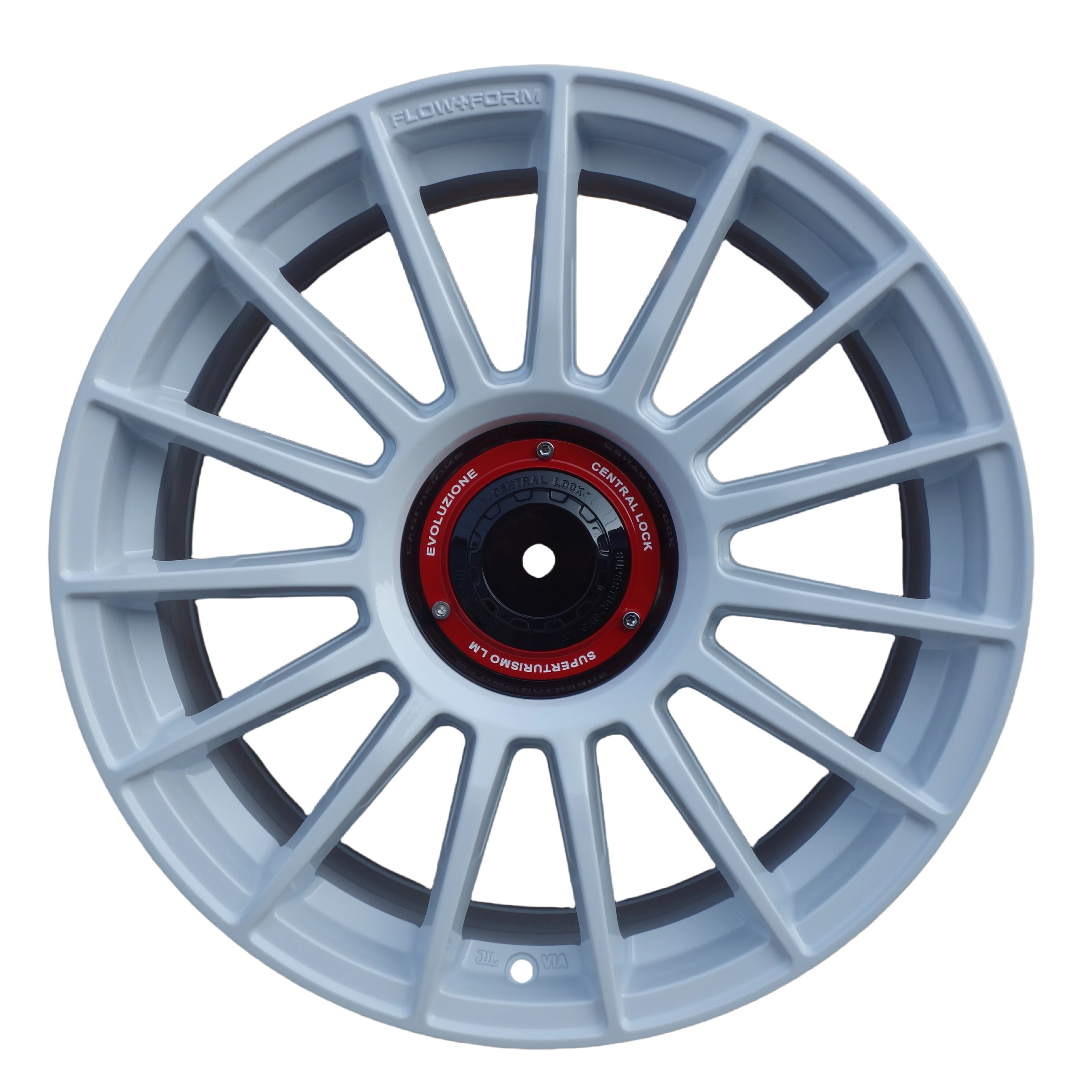 18/19 Inch Multi Spoke Flow Form Aluminum Alloy Passenger Car Wheels 5x112 5x114.3 White Stylish Modified Rims
