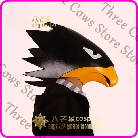 Anime My Hero Academia Tokoyami Fumikage Cosplay tocado de dibujos animados Halloween cabeza que cubre modelo ornamento máscara Prop mascota regalo