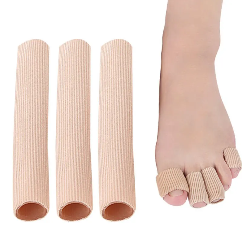 Silicone Toe Cover Fabric Gel Bandage Toe Separator For Corns, Blisters, Calluses, Hammer Toes And Fingers Protectors Foot Care