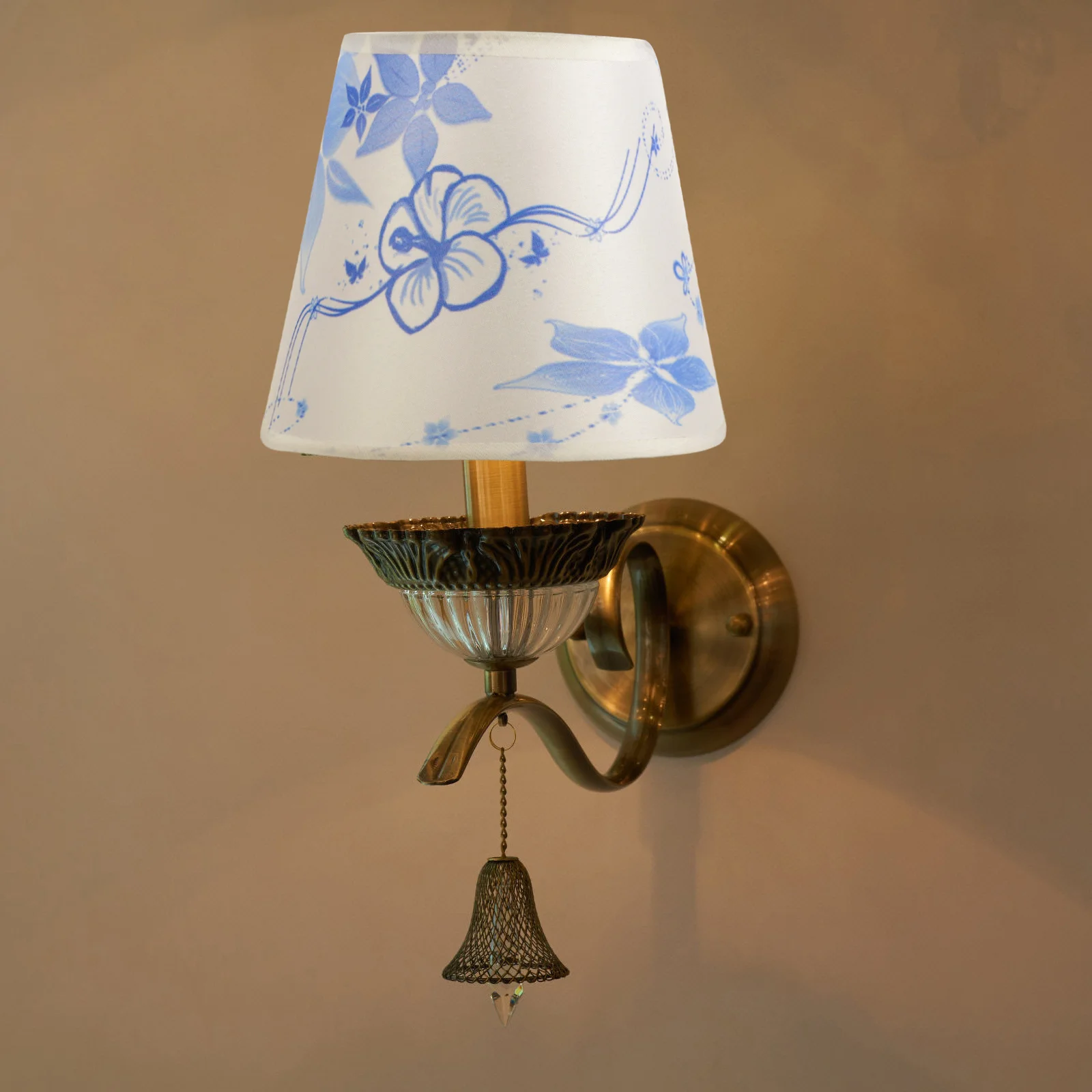 

Simple Fabric Lampshade Shades for Floor Rustic Cloth Pleated Ceiling Light Cover
