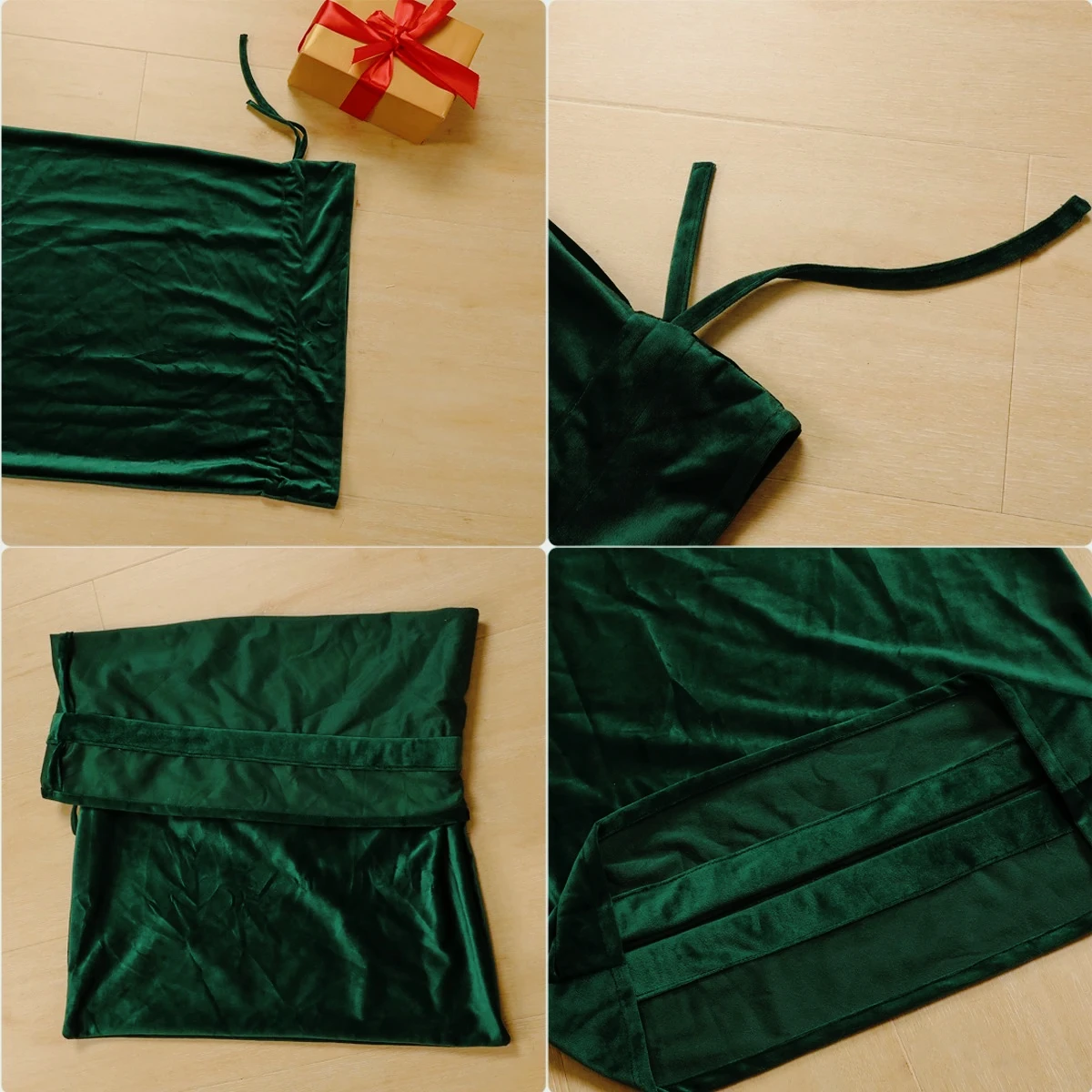 El más nuevo saco  regalo  Papá Noel rojo con cordón, bolsa  embalaje  regalos  gran capacidad para caja  regalo