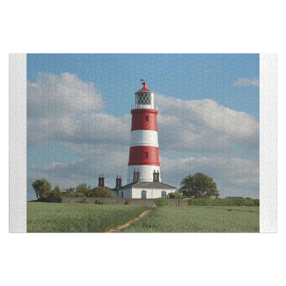 

Головоломка Happisburgh Lighthouse, Norfolk, индивидуальный детский настраиваемый подарок, персонализированная головоломка для детей