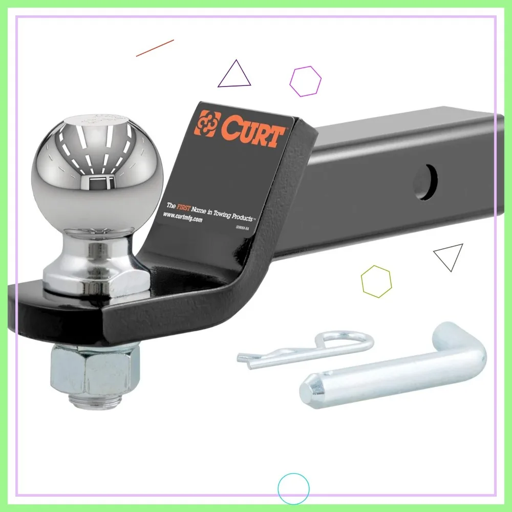 

Сверхмощный сцеп для прицепа с шаром и штифтом 2-5/16 дюйма, подходит для приемника 2 дюйма, грузоподъемностью 7500 фунтов, капель 2 дюйма, черная отделка