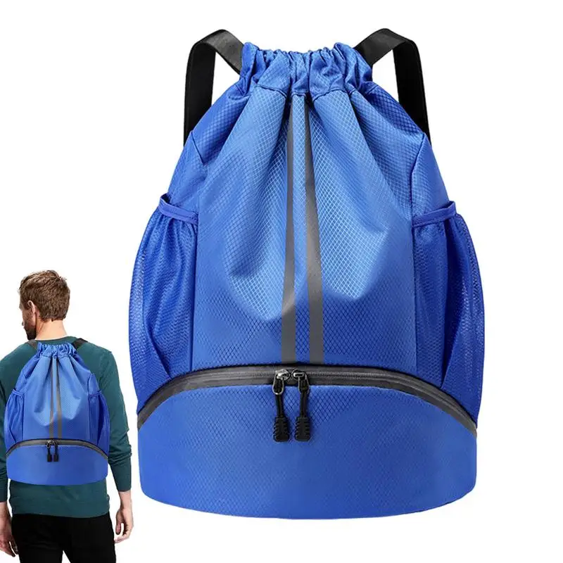 Foldable Waterproof Gym Bag Fitness Backpack Drawstring Shop Pocket Hiking Camping Beach Swimming Men Women Sports Bags