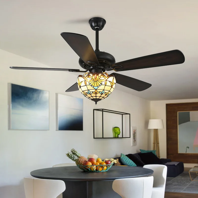 42 52 بوصة نمط مروحة السقف مع شفرات الخشب الخفيفة التحكم عن بعد Led 3 اللون 24 واط الصناعية المشجعين مصباح مع أضواء