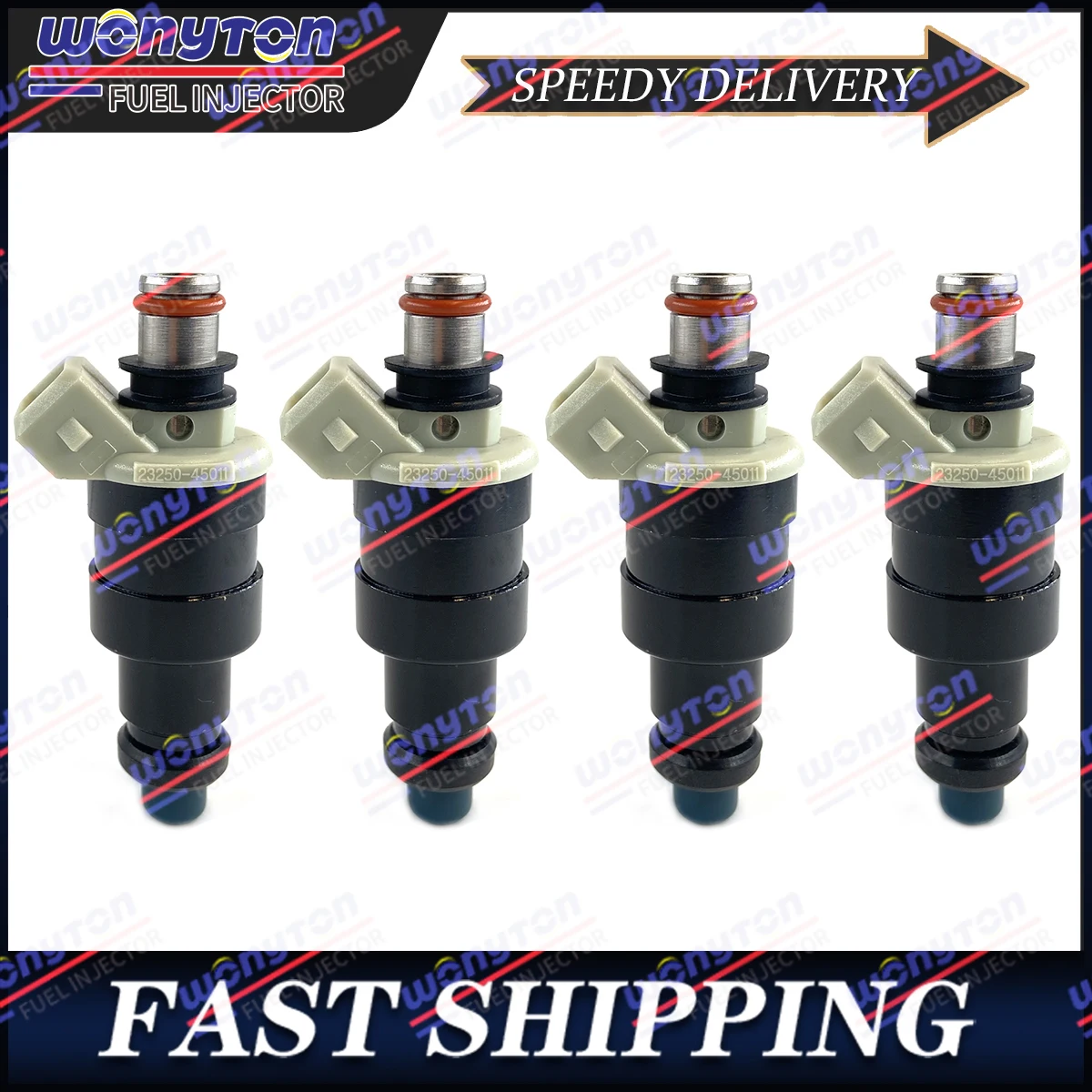 

Wonyton 4Pcs Fuel Injectors Compatible with 1983-1987 Toyota 4Runner Camry Pickup 2.0L 2.4L L4 Replaces 23250-45011