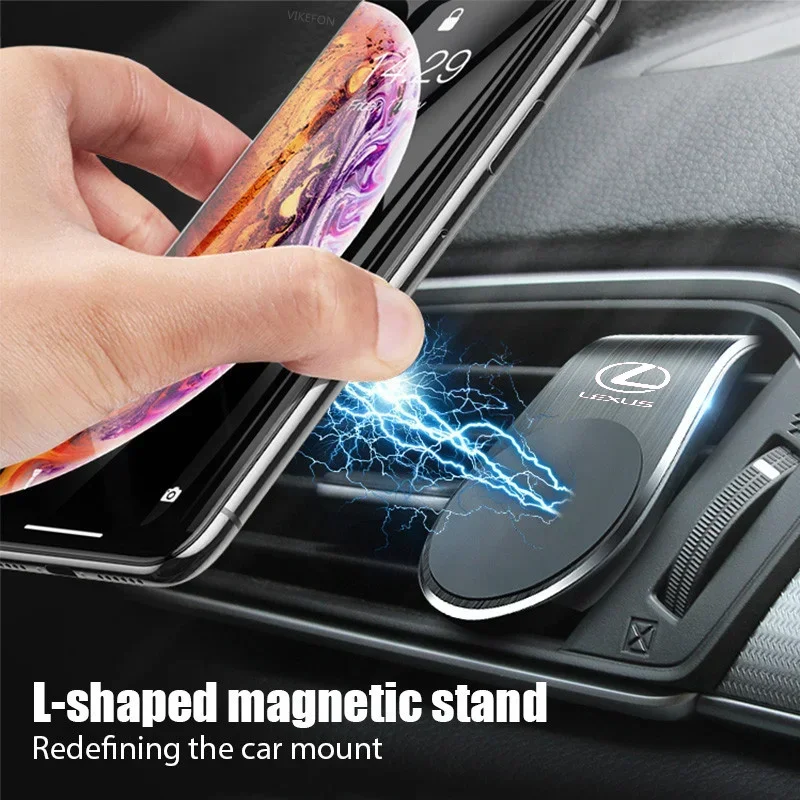 

Magnetic Car Phone Holder Stand Air Vent Clip Car Mobile Mount For Lexus IS250 Ct200h LS430 LX570 NX300h IS300h RX330 ES300h UX2