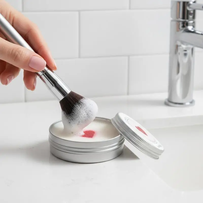 Portable Makeup Brush Cleaner Soap 100g Multi Functional Washing Soap Reusable Travel Cosmetics Beauty Cleaner Tools view 6