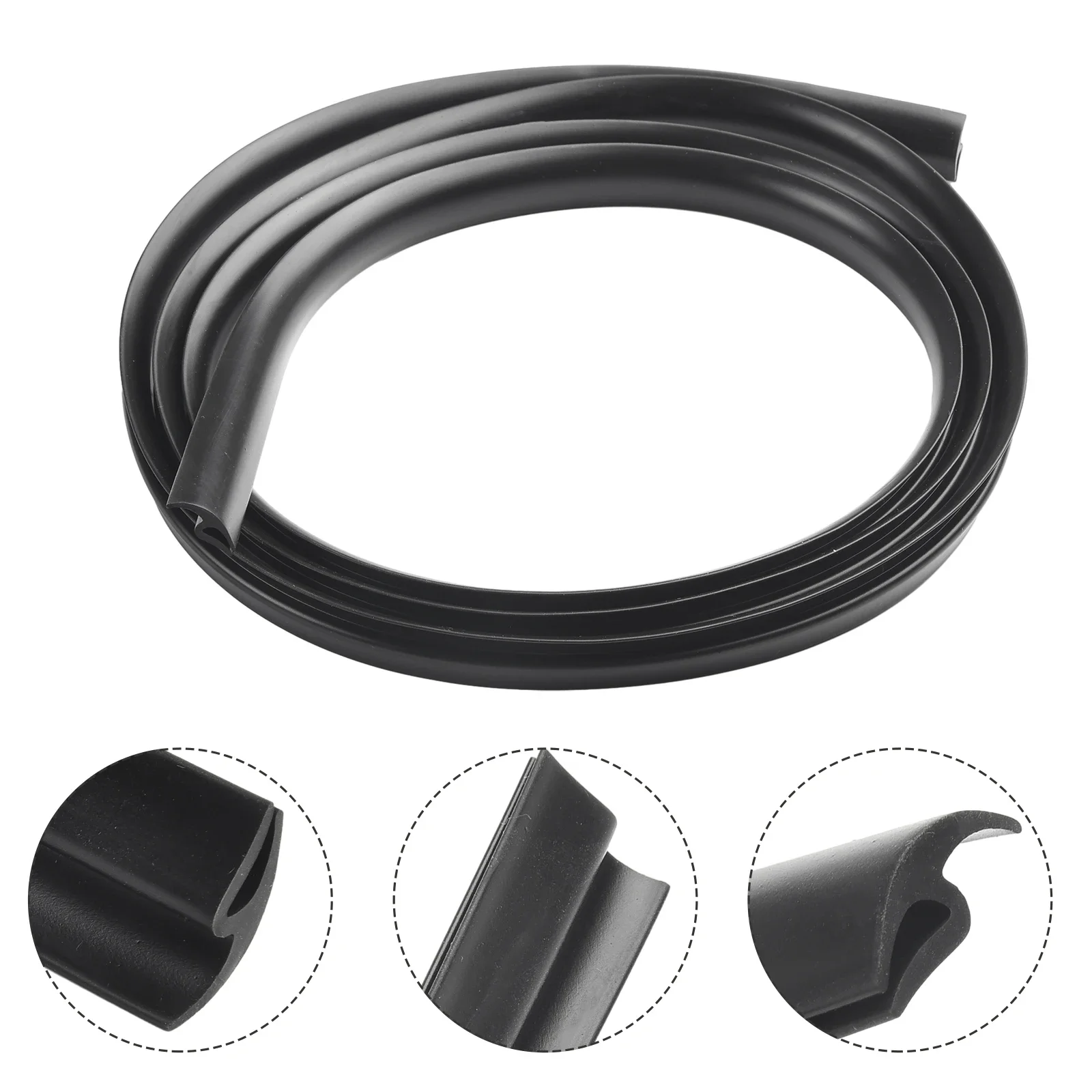 2Meter Rubber Seal Strip Trim For Car Front Windshield Sun-roof Weatherstrip High Quality Automobiles Accessories