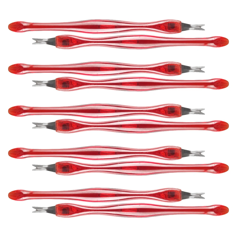 10 pz Spingipelle Strumento Rimozione Della Pelle Morta Cucchiaio In Acciaio Inox Estremità Per Manicure Pedicure Unghie Artistiche Kit Per La Cura Rimozione Del Callo