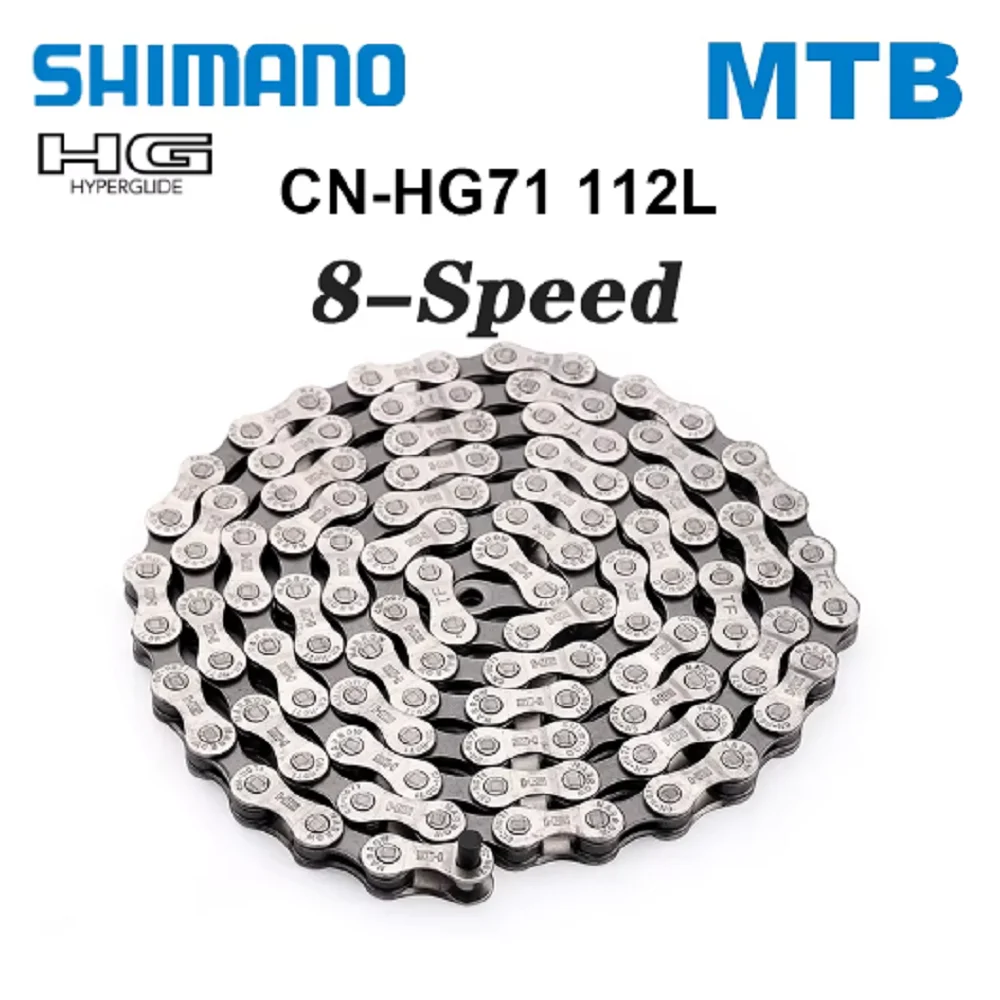 Corrente Shimano Acera 8 Velocidades HG71 HYPERGLIDE 8S para Bicicletas Elétricas e Mountain Bikes - Peça de Ciclismo 8V